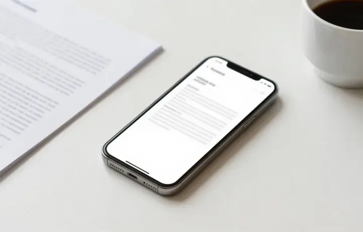 Best free fax apps for iPhone shown on a smartphone sending a document