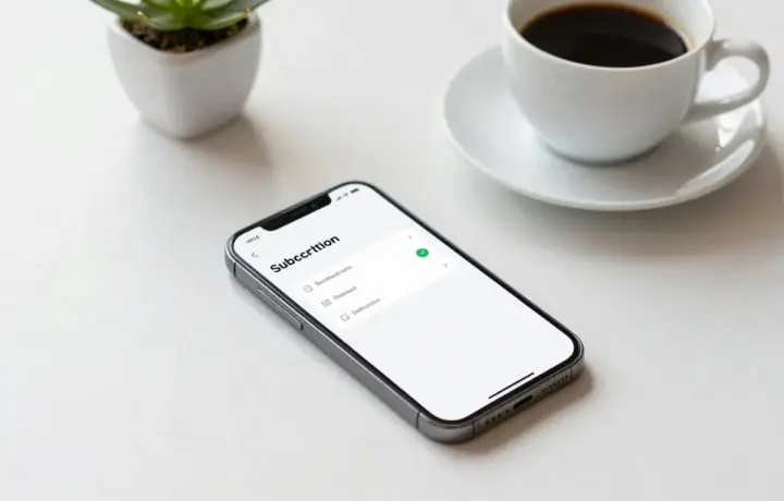 Canceling a fax app subscription on an iPhone